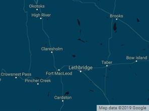 Southern Alberta Map